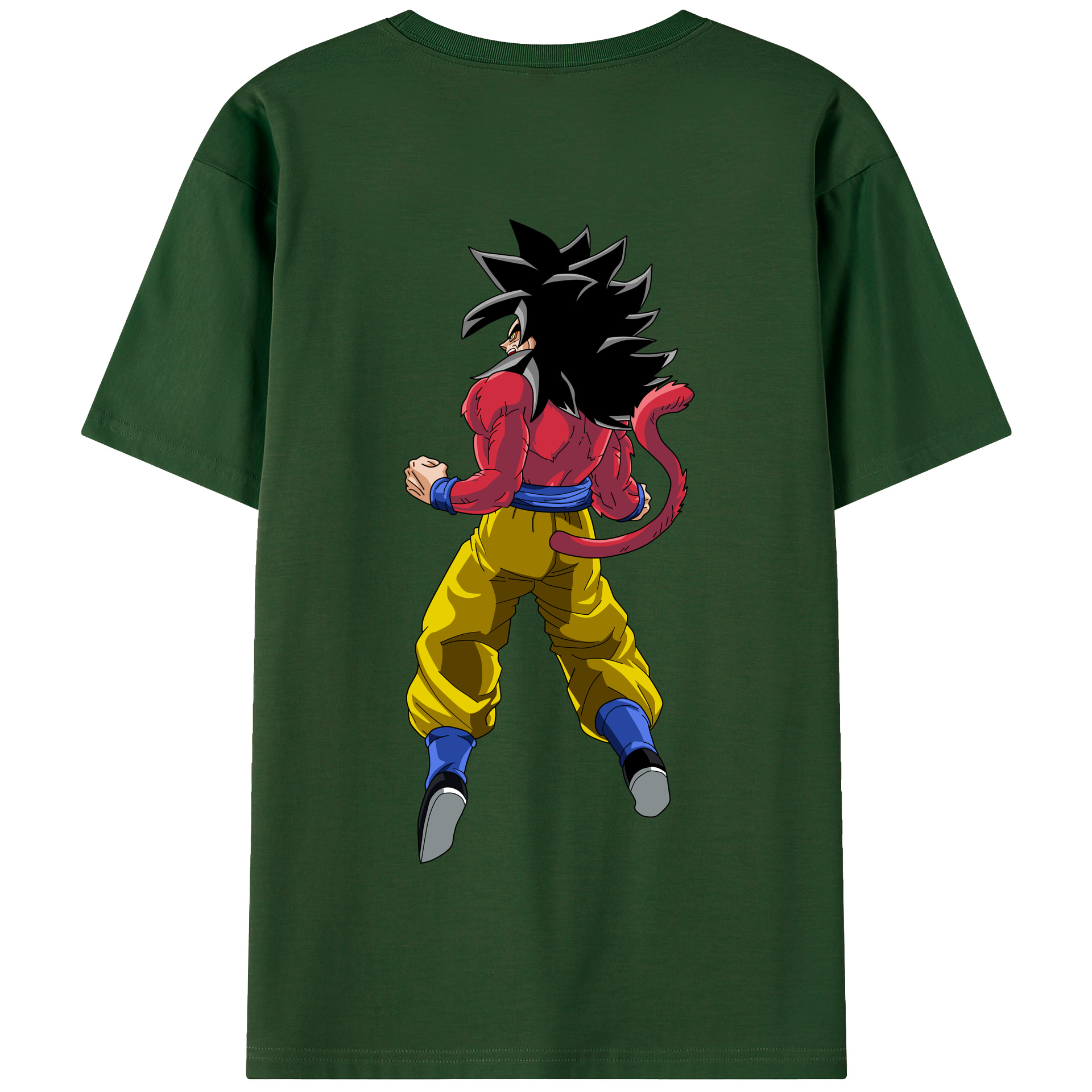 （画像用） ドラゴンボール 孫悟空（そん ごくう）Son Goku カカロット DRAGON BALL Kakarotto 綿100％半袖Tシャツ（背面プリント）